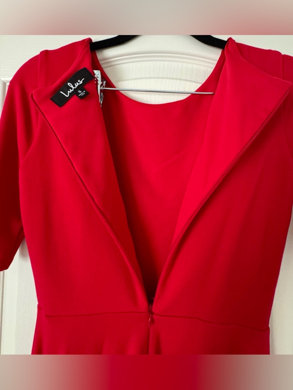 Lulu's Sheer Factor Red Mesh Skater Dress - EUC - Picture 5 of 6